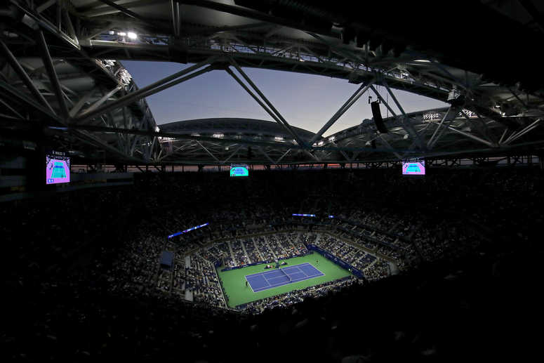 A general view of Arthur Ashe Stadium during the Women's Singles quarterfinal match between Serena Williams of the United States and Qiang Wang of China on day nine of the 2019 US Open - Mike Stobe/Getty Images