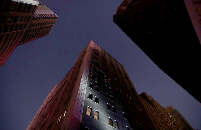 Buildings throughout midtown and the West Side of Manhattan were without power after a power outage left large parts of the West Side of Manhattan without power July 13, 2019. Manhattan power outage