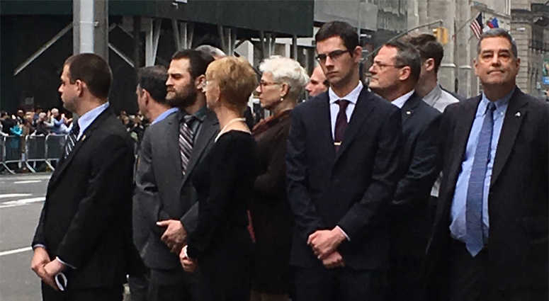 The family of slain NYPD Officer Eddie Byrne outside of a memorial held at St. Patrick's Cathedral 30 years after his death. The family of slain NYPD Officer Eddie Byrne outside of a memorial held at St. Patrick's Cathedral 30 years after his death.
