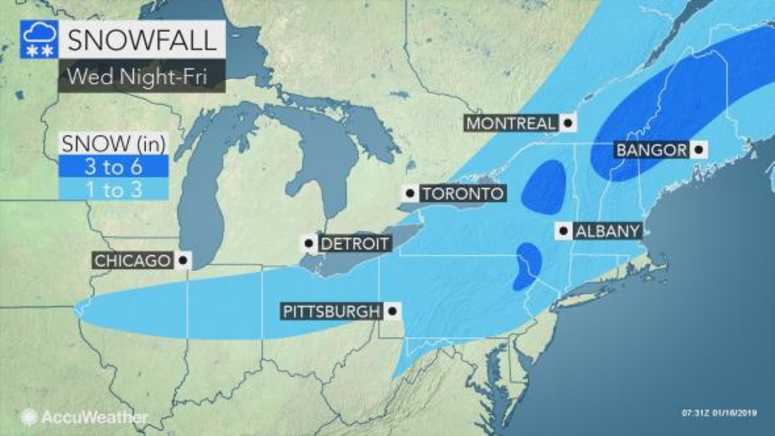 Snowfall in the city Thursday night could be anywhere from a coating to an inch or two of wintry mix. Winter storm