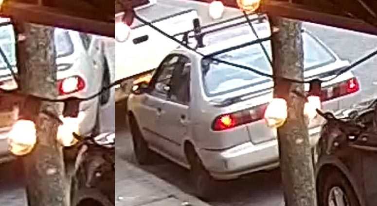 Police released surveillance images of the suspect's vehicle. Fake Cop Queens Car