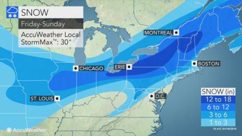 The second snowstorm has the potential to bring inches to the city and surrounding suburbs. Winter storm
