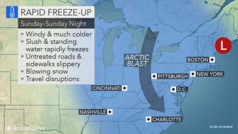 It's going to be down-right cold Sunday night and Monday. Winter storm