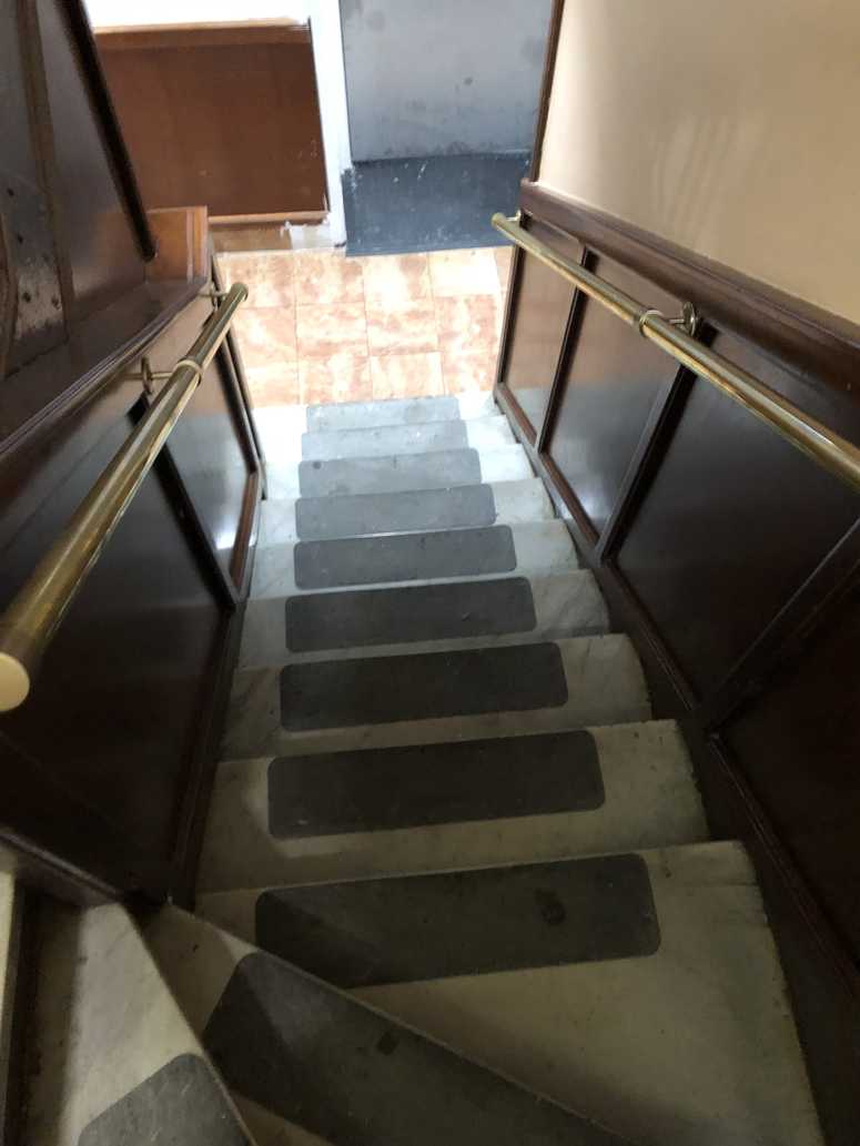 The only staircase in the building. Park Savoy staircase