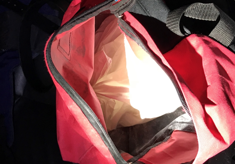 Bronx drug suspect's backpack
