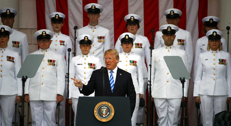 Trump at Arlington National Cemetery