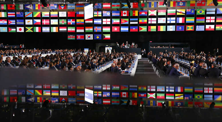 Delegates at FIFA congress