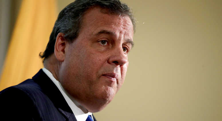 In this Nov. 29, 2017 file photo, New Jersey. Gov. Chris Christie speaks during a news conference at the Integrity House drug addiction rehabilitation center in Newark, N.J.