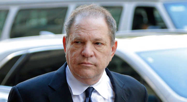 In this July 9, 2018 file photo, Harvey Weinstein arrives to court in New York.