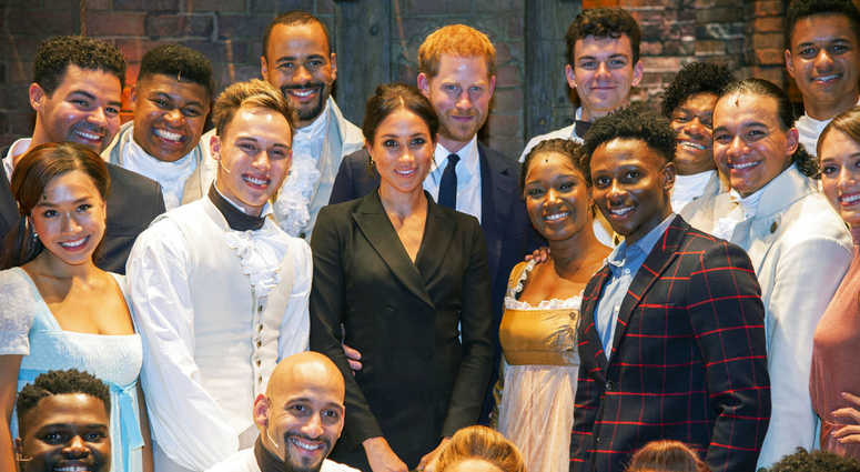 Prince Harry and Meghan Markle at Hamilton