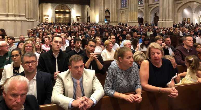 St. Patrick's Cathedral on Easter Sunday. St. Patricks Cathedral Easter