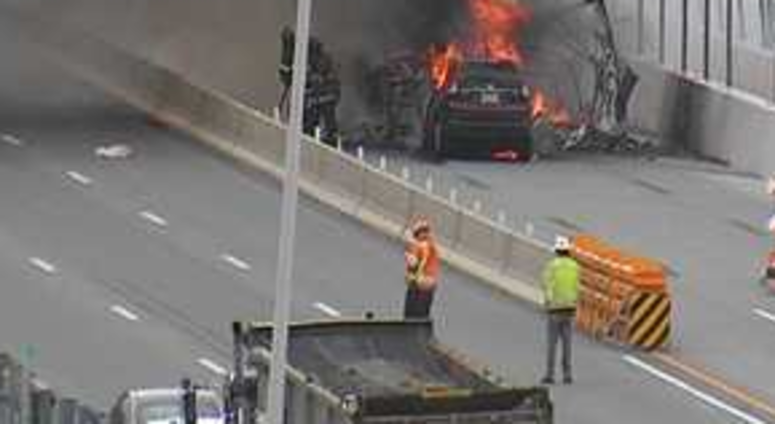 Mario Cuomo bridge fire Mario Cuomo bridge fire