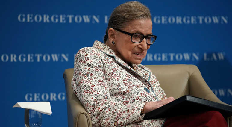 Supreme Court Justice Ruth Bader Ginsburg participates in a lecture September 26, 2018 at Georgetown University Law Center Supreme Court Justice Ruth Bader Ginsburg participates in a lecture September 26, 2018 at Georgetown University Law Center