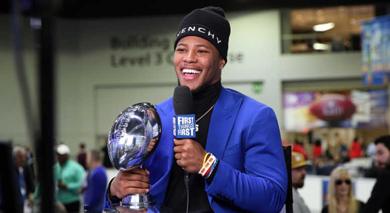 New York Giants Running Back Saquon Barkley named 2018 Pepsi ® NFL Rookie of the Year Saquon Barkley Rookie of the Year