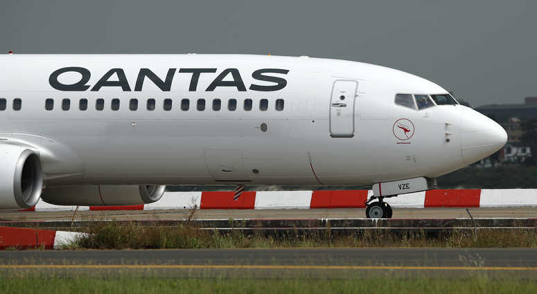 Qantas airplane Qantas airplane