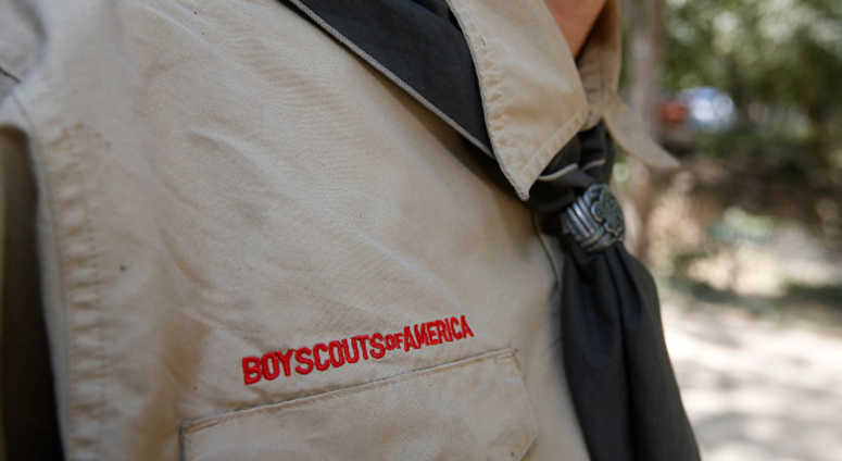 A Boy Scout attends camp Maple Dell on July 31, 2015 outside Payson, Utah. A Boy Scout attends camp Maple Dell on July 31, 2015 outside Payson, Utah.