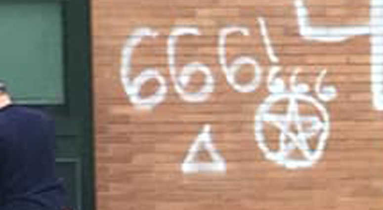 Police are nvestigating hateful graffiti found at Scotch Plains-Fanwood High School. Police are nvestigating hateful graffiti found at Scotch Plains-Fanwood High School.