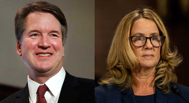 Brett Kavanaugh (L) and Christine Blasey Ford (R) Brett Kavanaugh (L) and Christine Blasey Ford (R)