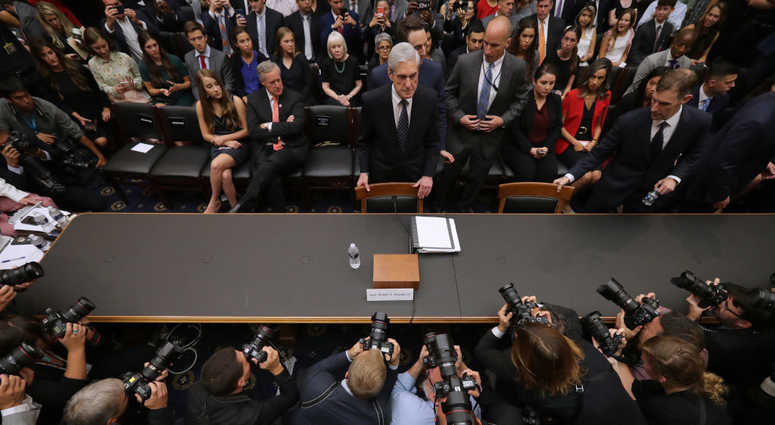 Former Special Counsel Robert Mueller arrives before testifying to the House Judiciary Committee about his report on Russian interference in the 2016 presidential election