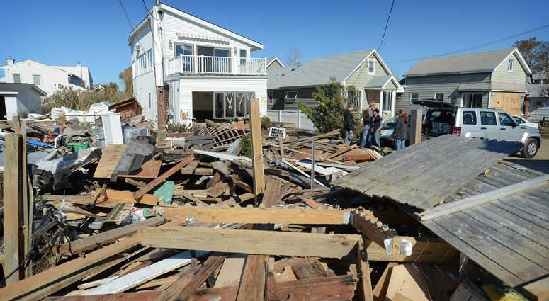 The aftermath of Superstorm Sandy on Sunday, November 4, 2012 The aftermath of Superstorm Sandy on Sunday, November 4, 2012