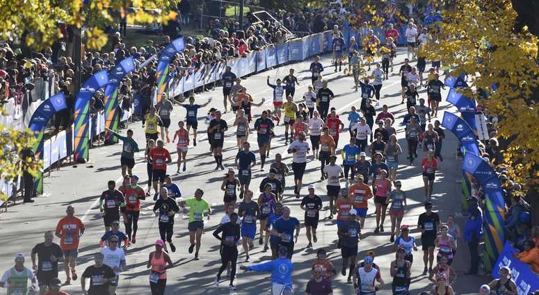Runners participate during the 2018 TCS New York City Marathon. NYC Marathon