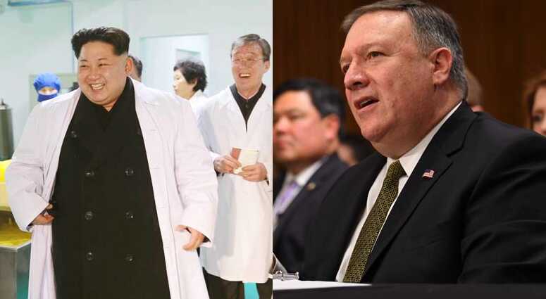Kim Jong Un and Mike Pompeo Kim Jong Un and Mike Pompeo