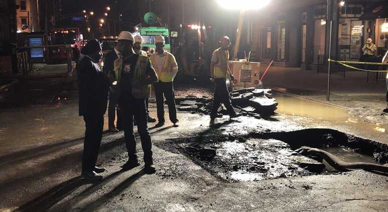 Water main break
