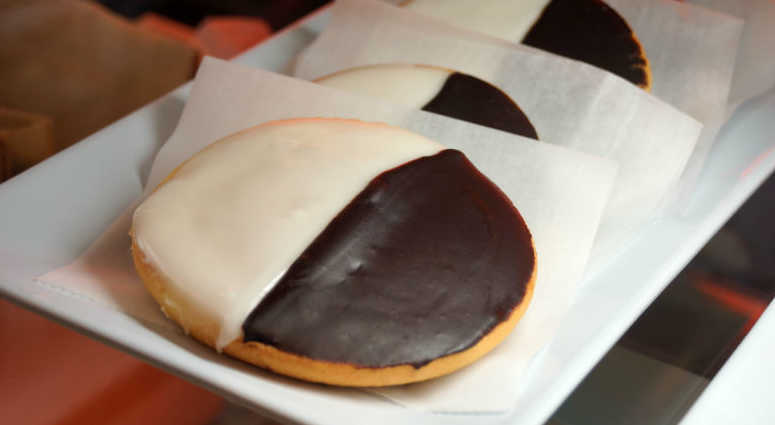 The black and white cookie. The black and white cookie.
