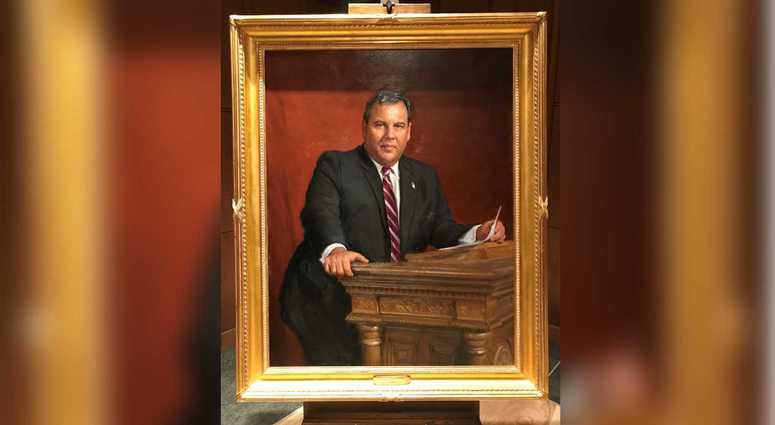 Chris Christie's portrait. chris christie portrait