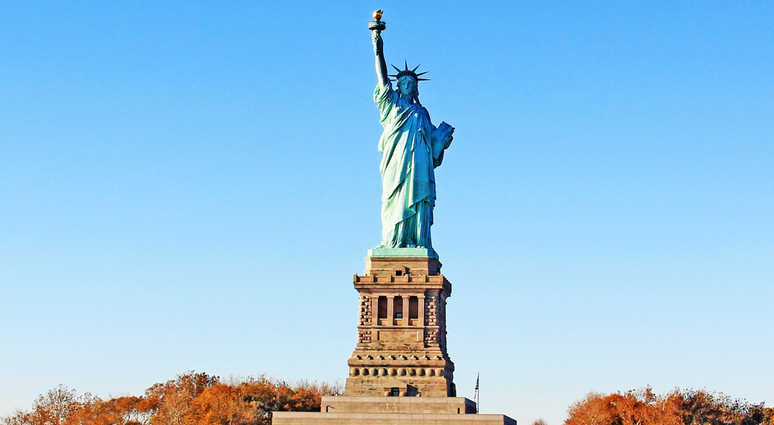 The Statue of Liberty in New York. Statue Of Liberty