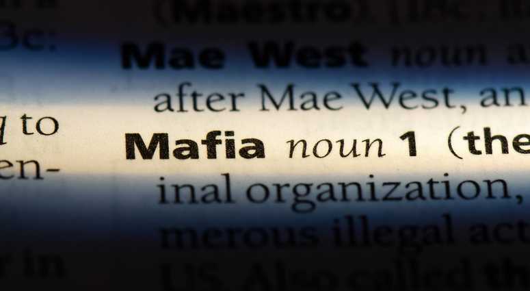The word mafia in a dictionary