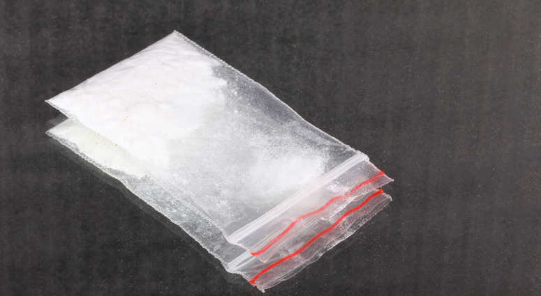 A bag of cocaine. A bag of cocaine.
