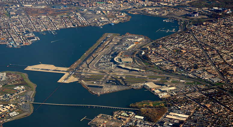 Aerial view of LaGuardia Airport. LGA
