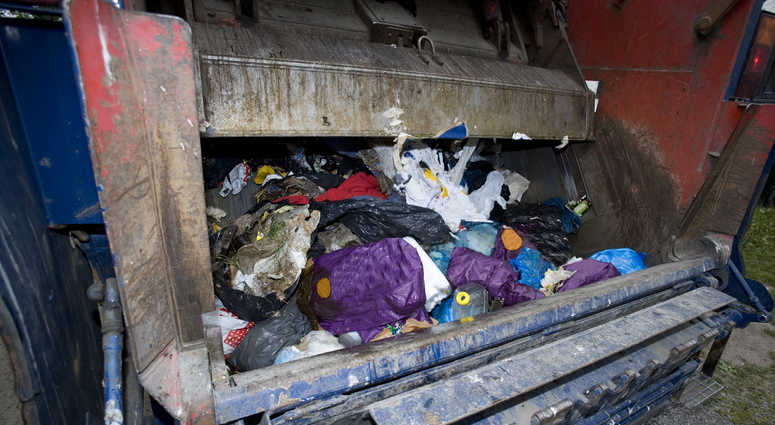 Garbage truck file image. Garbage truck file image.