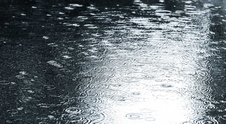 A rain puddle file image. A rain puddle file image.