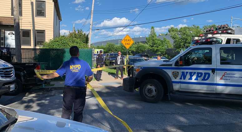 The scene. Staten Island officer suicide