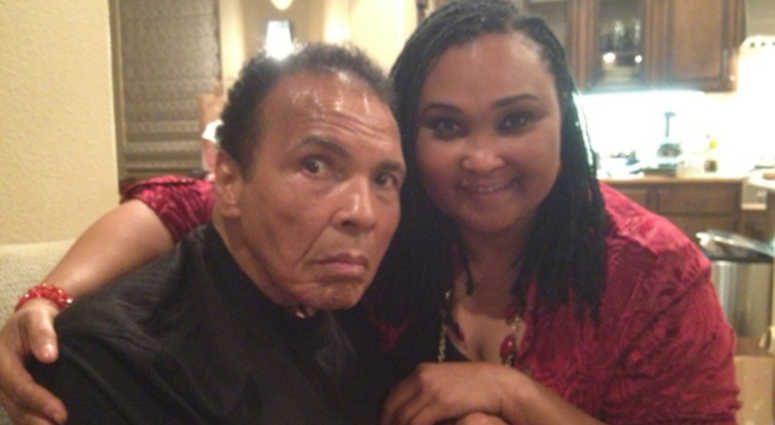 May May Ali and her father Muhammad Ali. May May Ali and her father Muhammad Ali.
