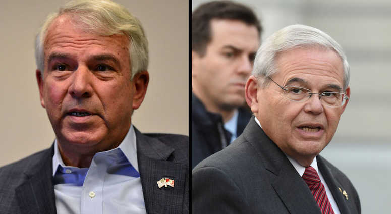 Bob Hugin and Bob Menendez menendez hugin