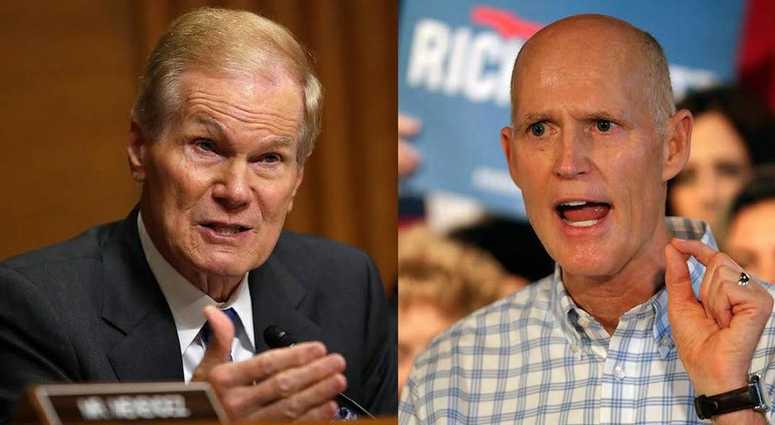 Bill Nelson and Rick Scott. Bill Nelson and Rick Scott.