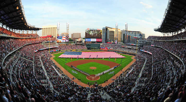 Suntrust Stadium, home of the Atlanta Braves