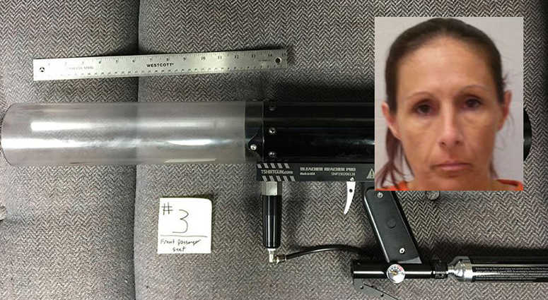 Kerri Jo Hickman is accused of shooting drugs and cellphones into a prison yard using a t-shirt launcher. Kerri Jo Hickman