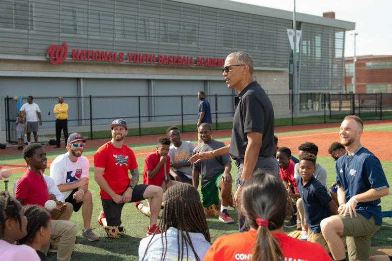 President Obama Visits Nats Youth Academy President Obama Visits Nats Youth Academy