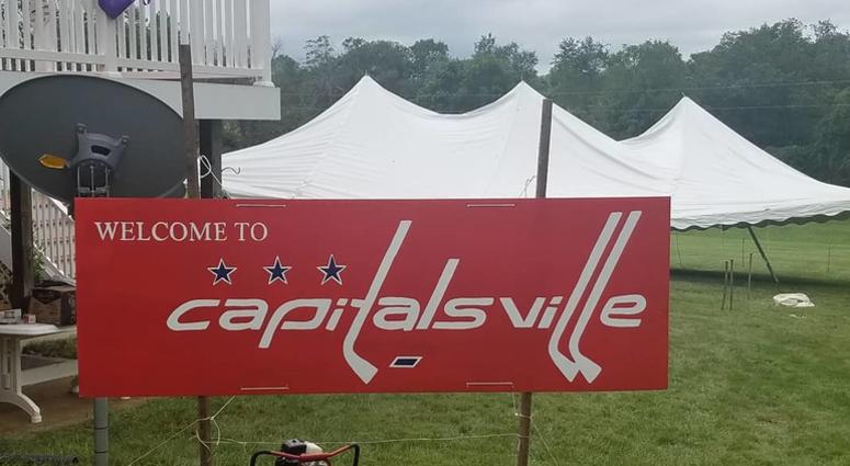 The Welcome to Capitalsville that hung in Lovettsville, Va. capitalsville_sign