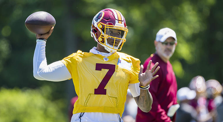 What Nate Burleson's hearing from veterans has him convinced Haskins is gonna do big things once he hits the field Nate Burleson: Dwayne Haskins is 'gonna light this league on fire'