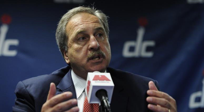 Washington Wizards announce the firing of team president Ernie Grunfeld. Wizards announced the firing of team president Ernie Grunfeld.