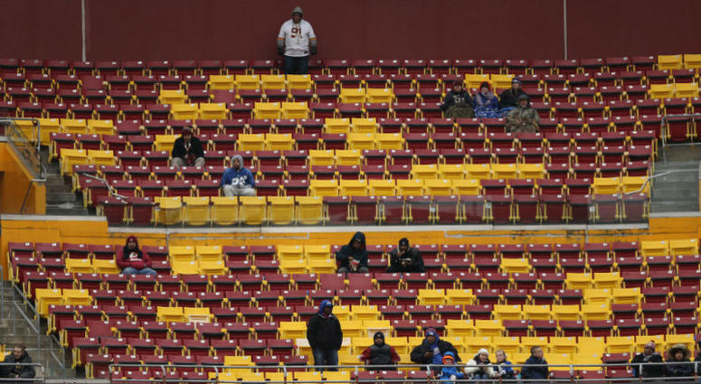 A general view of the crowd at FedEx Field for a December 2018 Redskins game Redskins announce 2019 preseason schedule