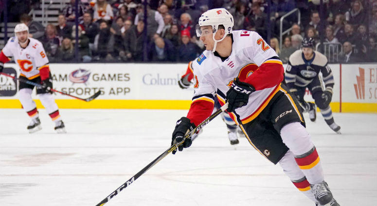 New Capitals forward Garnet Hathaway spent last season with the Calgary Flames. Garnet Hathaway on the Calgary Flames