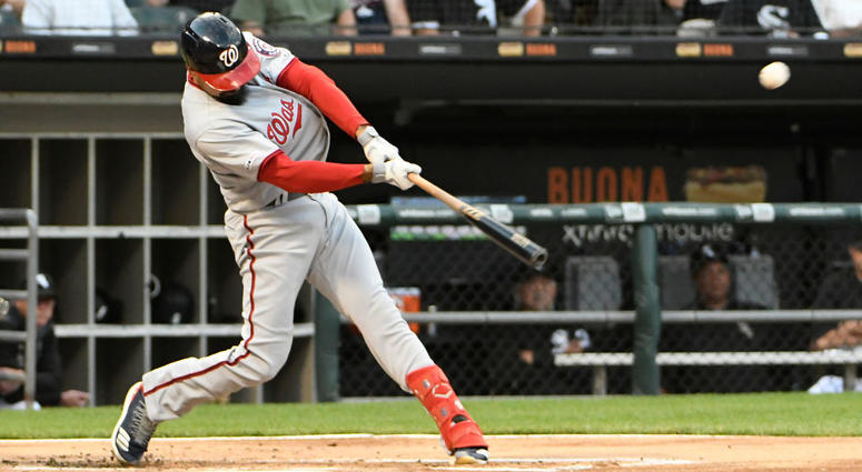 Anthony Rendon hits a home run for the Washington Nationals. Anthony_Rendon