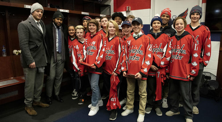 John Carlson and Devante Smith-Pelly pose with the Metro Maple Leafs John Carlson and Devante Smith-Pelly pose with the Metro Maple Leafs