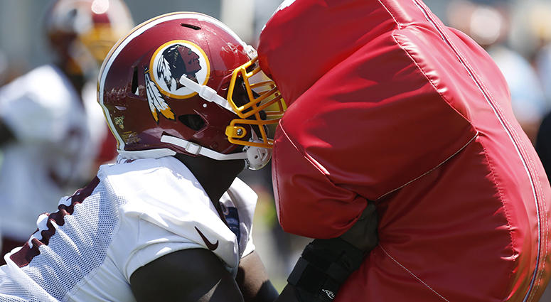 Tempers flare at Redskins camp as Tyler Catalina sparks 15-person skirmish Redskins heated when hitting the wall